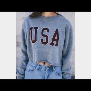 Brandy Melville cropped sweatshirt